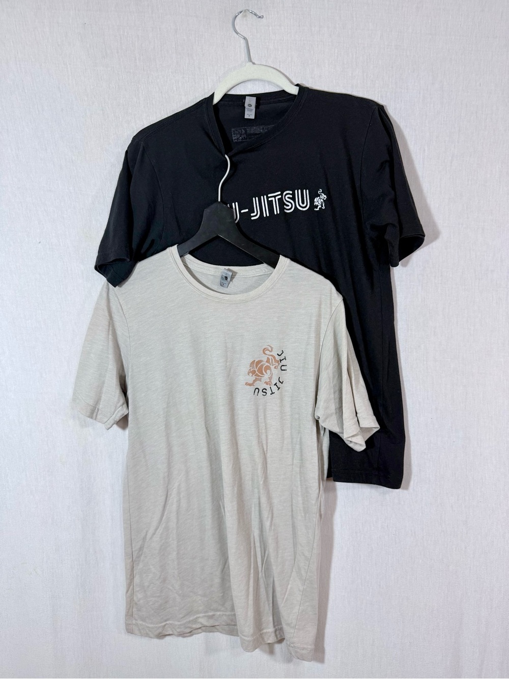 Bundle Jiu-Jitsu Graphic Tee size S/M- Black & Light Beige